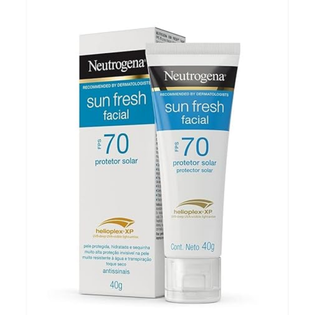 Solução curada: Protetor solar facial antissinais Neutrogena Sun Fresh
